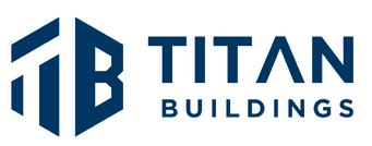 Titan Buildings logo – pole buildings and metal structures for Delaware and Maryland.