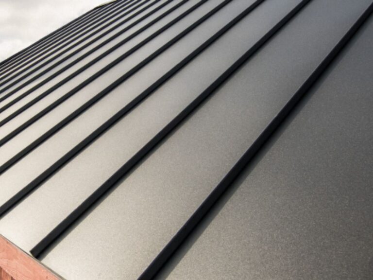 Textured Standing Seam Metal on Pole Building