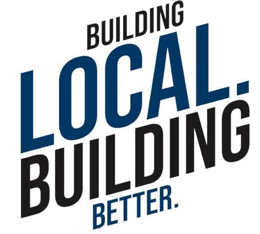 Local, Building Better badge from Titan Buildings – local pole building experts in Delaware and Maryland.